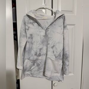 Gray Tie-Dye Hoodie